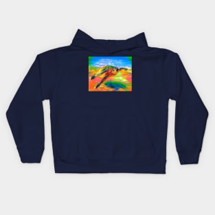 Rainbow Sea Turtle Kids Hoodie